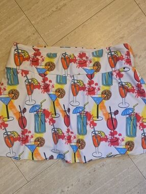 Queen of the Court Design Print Leisure Skort
